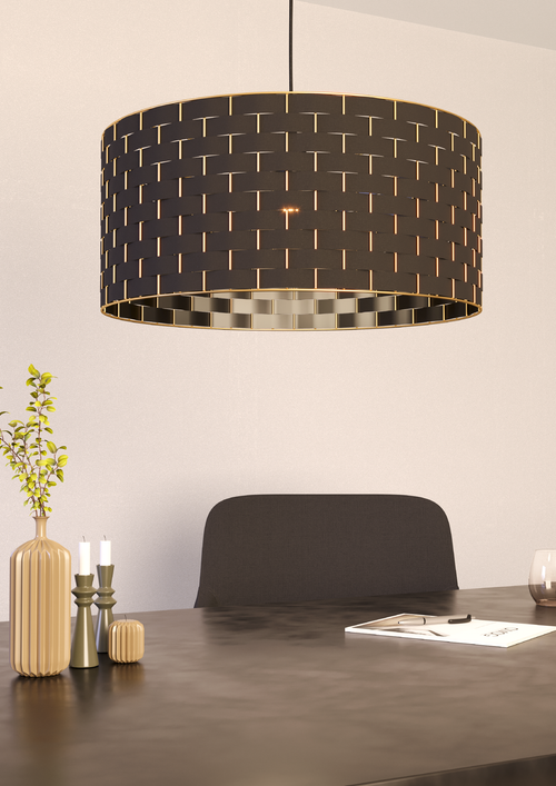 EGLO hanglamp Marasales - e27 - ø 55 cm - zwart/koper - vtwonen shop