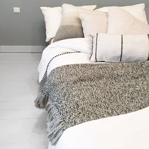 Malagoon plaid Zand - beige melee - 125x150cm