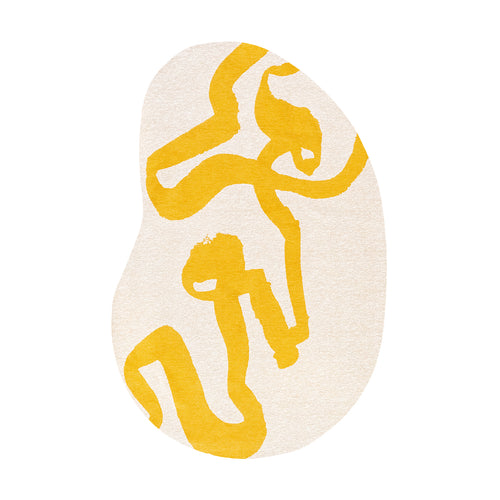 Ecorugs vloerkleed Pure Yellow - geel - 235x340cm