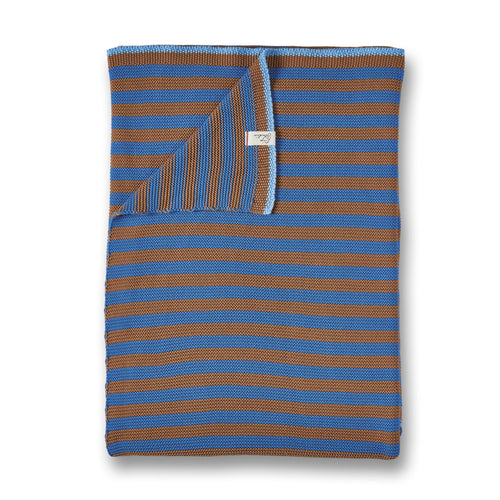 Pip Studio  bonsoir stripe throw - 130 x 170 cm - Blauw - vtwonen shop