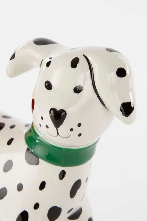 Mica Decorations  Kandelaar Hond - L26 x B11 x H27 cm - Keramiek - Wit