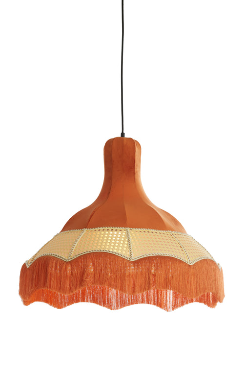 Light & Living hanglamp MIZIA - Ø60x53cm - oranje