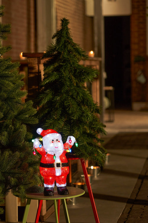 Luca Lighting Kerstverlichting Buiten Kerstman - L22 x B15 x H35 cm - Meerkleurig