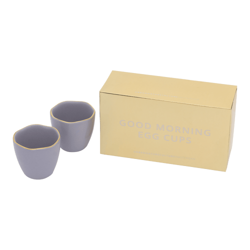 Urban Nature Culture Good Morning eierdop Lila, Set van 2, in gift pack -5x5cm - vtwonen shop