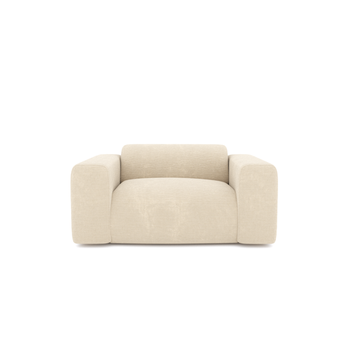 Sia Home - Fauteuils MYRA - Fluweel met structuur - Crème - 130cm - vtwonen shop