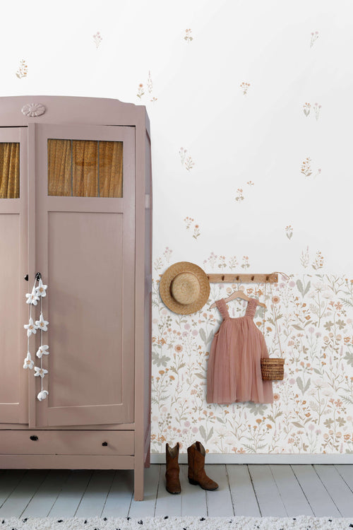 ESTAhome muursticker veldbloemen multicolor - 33 x 47.5 cm - 156119