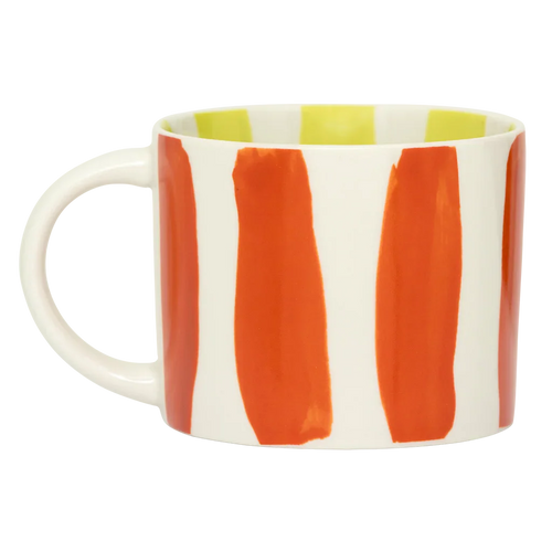 Urban Nature Culture LINDA. x UNC mok Tazza - with printed stripes inside & outside B -  Ø 14.5 * 10.5 * 8.5 CM