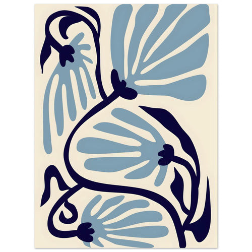 Artfulprints  Matisse – Ode to a turquoise flower   poster 30x40 cm - vtwonen shop