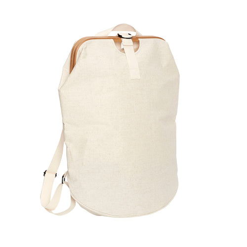 Hübsch waszak Ecru - bamboe/canvas/katoen/polyester - 41x25xh65cm