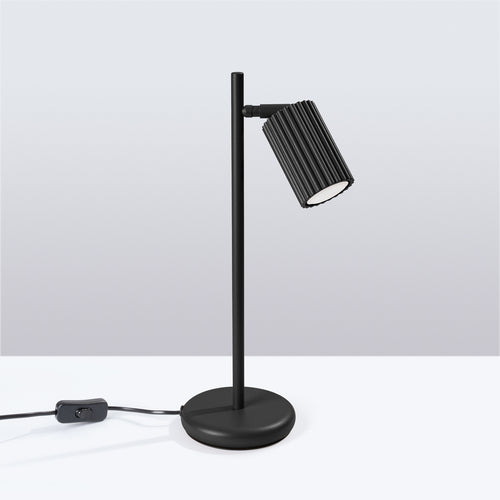 Sollux Lighting Tafellamp KARBON zwart - 14,5x19,5x43cm