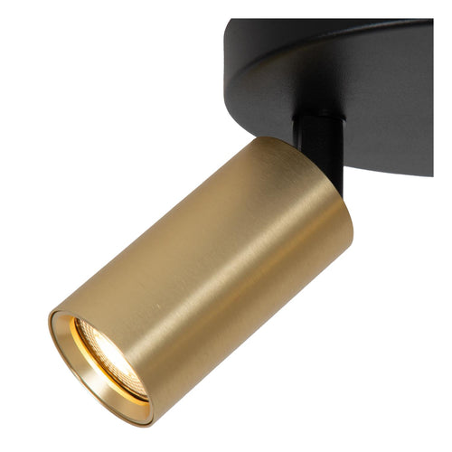 Lucide plafondspot RITMO - 2xGU10 (MR11) - Mat Goud / Messing