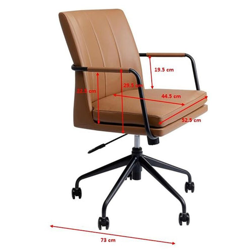 Kare Design Draaibare Bureaustoel Charles - vtwonen shop