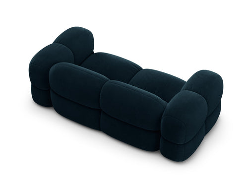 Cosmopolitan Design Bank Loretto 3-zits, flueel diepe olie - 100x210x68cm