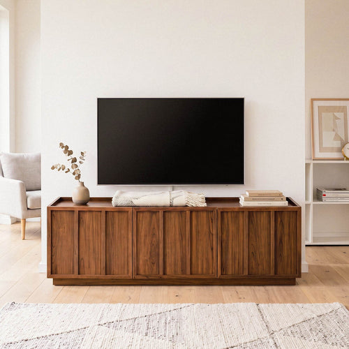 Calicosy - TV-meubel ABEL - Donker hout 140x40x45 cm