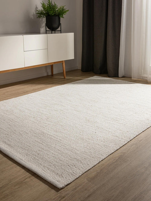 benuta katoenen vloerkleed Ron - créme - 240x340 cm