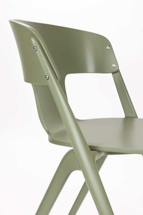 Zuiver Horizon Tuinstoelen stapelbaar Kunststof Groen - Set van 4 - vtwonen shop