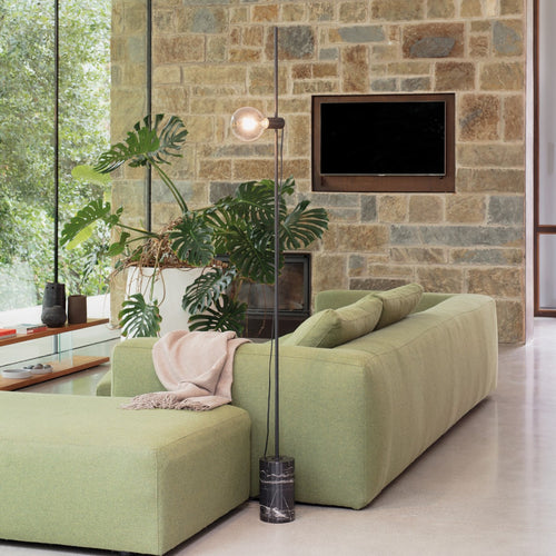 Ideal Lux EVA Vloerlamp Zwart, Ingebouwde Schakelaar