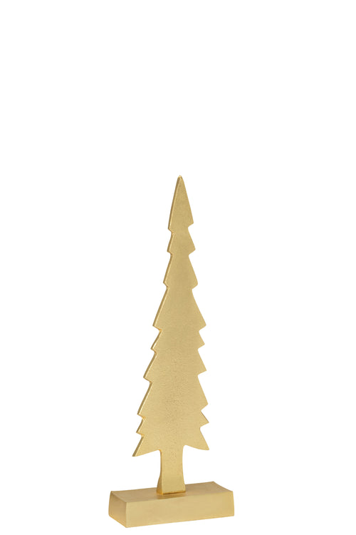 J-Line decoratie Kerstboom - aluminium - goud - small - vtwonen shop