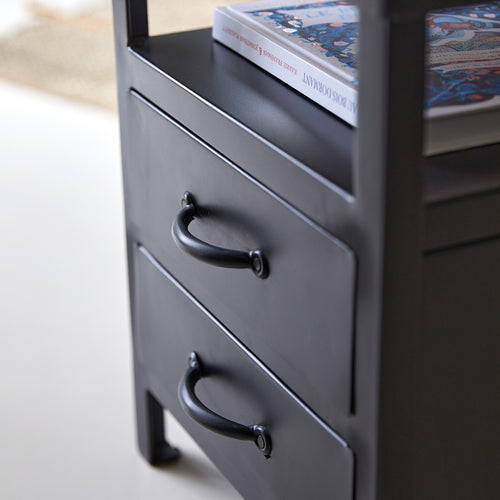 Tikamoon Metalen kindernachtkastje - Zwart - vtwonen shop