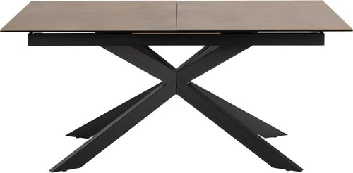 Rebellenclub Eetkamertafel Eastbourne - 168 x 90 cm - Bruin Keramiek