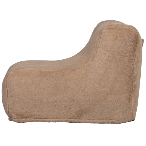 WOOOD opblaasbare fauteuil Pieke - Pluche - Zand - 70x87x90 - vtwonen shop