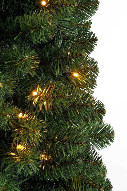 Black Box Trees Charlton Smalle Kerstboom met Timer en Dimfunctie - Kerstversiering voor Binnen tijdens de Feestdagen - Kunstboom met