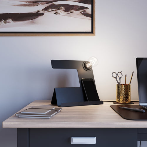 Sollux Lighting Tafellamp INCLINE zwart - 25x13x24cm