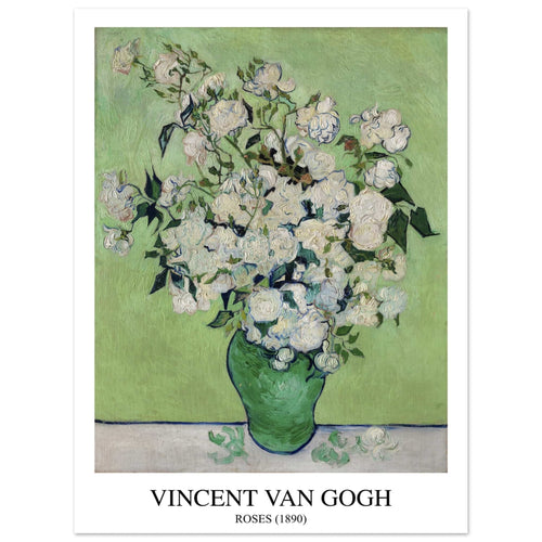 Artfulprints  Vincent van Gogh - Roses   poster 30x40 cm