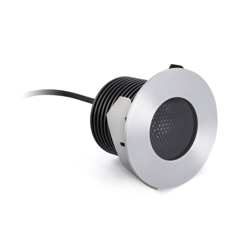 Faro Grund - Grote LED buiten inbouwspot mat nikkel IP67