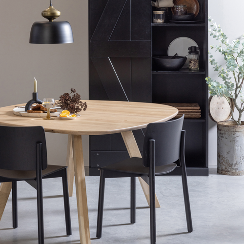 WOOOD tafelblad Tablo - Eiken - Naturel - 2,2x130x130 - vtwonen shop