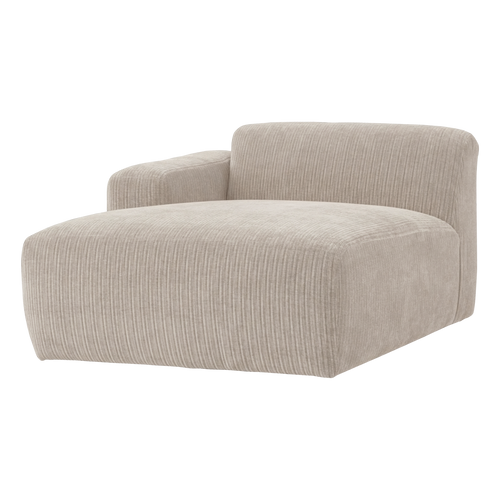 WOOOD chaise longue bank links Mojo Base - Rib - Ecru - 74x112x162
