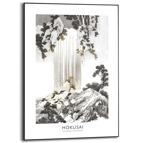 Reinders Hokusai Art schilderij -  zwart - kantoor - 70x50cm