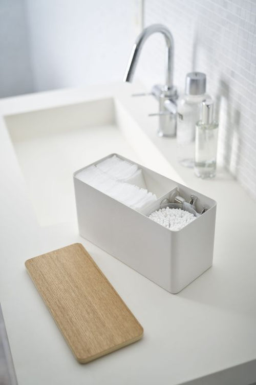 Yamazaki Opbergbox Make Up / Sanitair - Rin - Wit