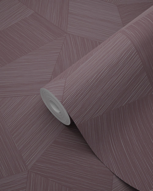 Origin Wallcoverings behang grafisch 3D motief mauve paars - 50 x 900 cm - 348061