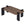 Calicosy - Salontafel ELOI - Donker hout 120x60x35 cm