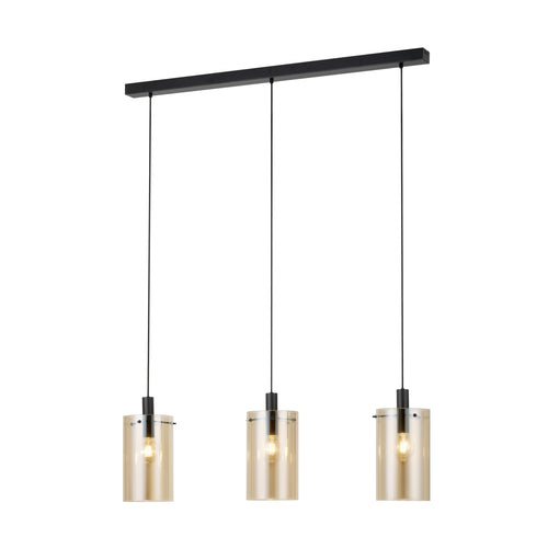 Stars of Light hanglamp Polverara - 3 lichts - e27 - zwart