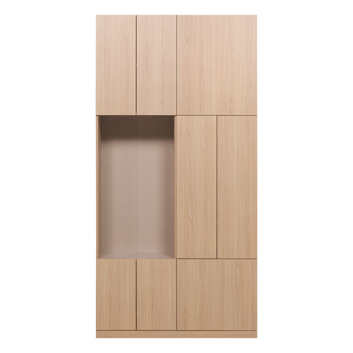 WOOOD wandkast combinatie 108 cm Build - Eiken Decor - Naturel - 215x108x41