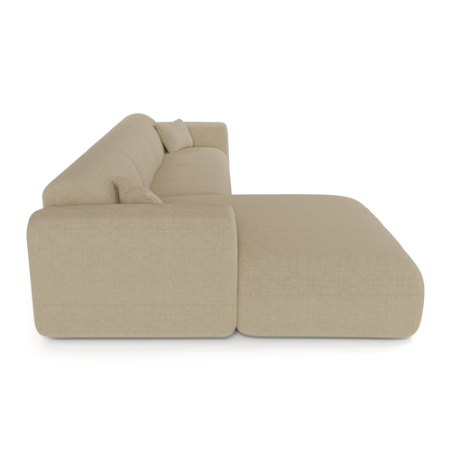 Sia Home - Hoek slaapbanken links MYRA - Corduroy - Beige - 280cm - vtwonen shop