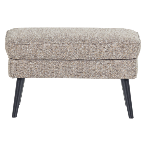 WOOOD hocker Rocco - Geweven Stof - Bruin Melange - 47x77x51