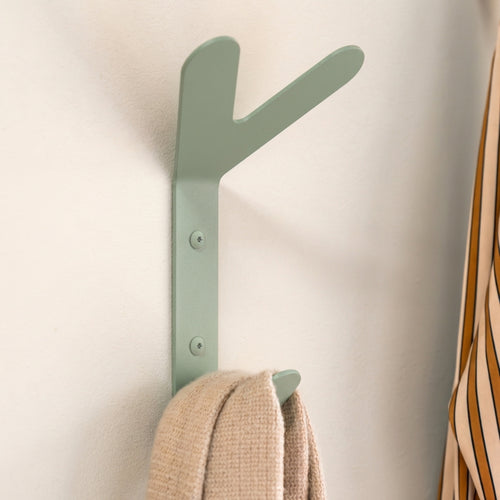 Spinder Design kapstok Frondo Haak - Dusty Green - 3 haken
