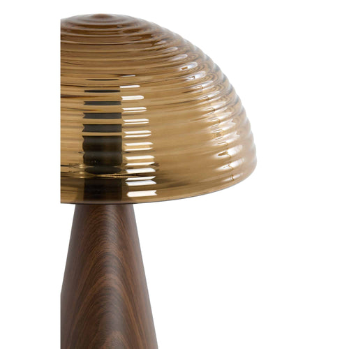 Light & Living tafellamp Mueda - bruin - Ø30cm