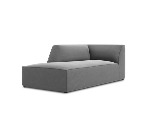 Micadoni linker meridiaan Ruby flueel, grijs - 180x93x69cm