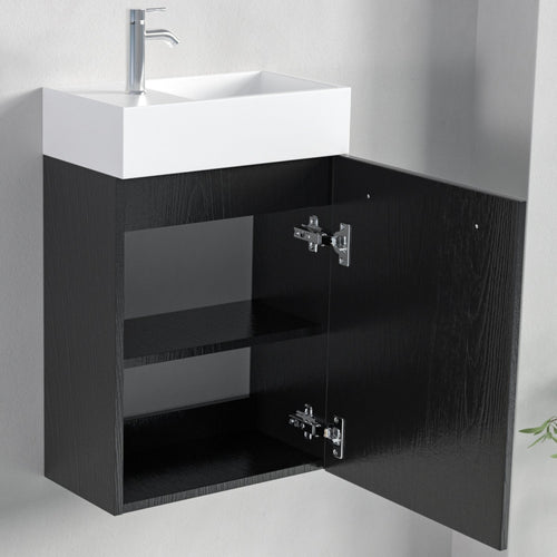 LOMAZOO toiletmeubel Bombay - zwart eiken