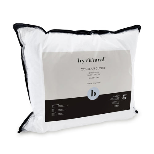 Byrklund - Hoofdkussen Contour Cloud - 58x68 cm - Wit