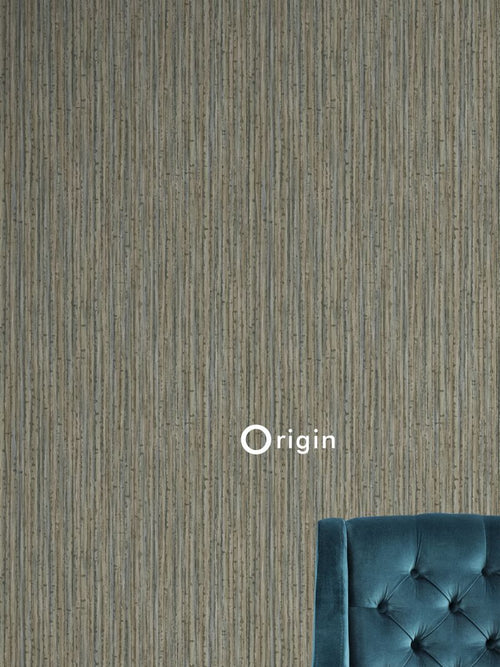 Origin Wallcoverings behang bamboe donker taupe - 53 cm x 10,05 m - 347405 - vtwonen shop