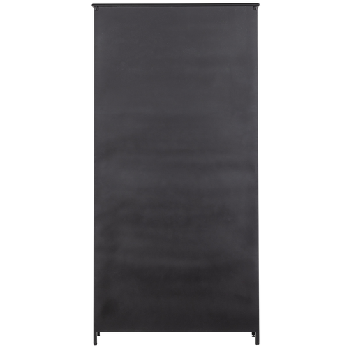 WOOOD 2-deurs Vitrinekast XL Exhibit - Metaal - Zwart - 200x99x44 cm - vtwonen shop