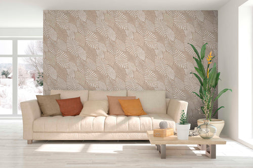 Sanders & Sanders behang bladeren beige - 53 cm x 10 m - 640501