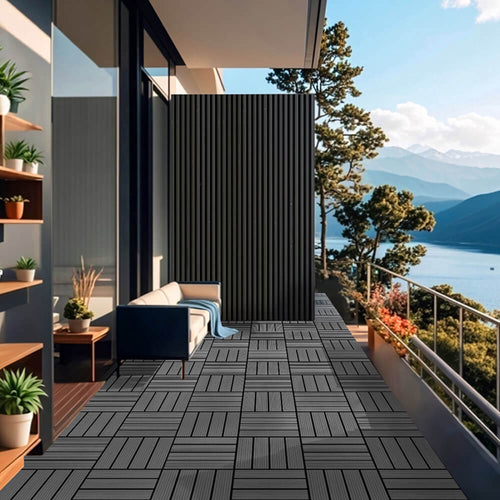 Home Deluxe WPC houttegels BAVARO antraciet 1m² - vtwonen shop