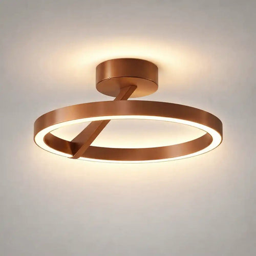 Artdelight plafondlamp Oregon - 1 lichts - 33  x 14.1   cm - brons