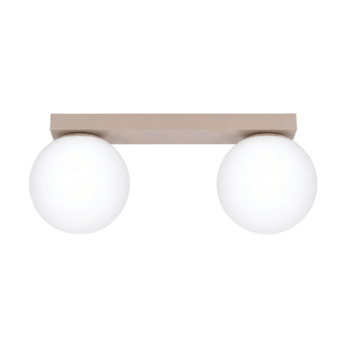 Sollux Lighting Plafondlamp YOLI 2 taupe - 34,5x12x14,5cm